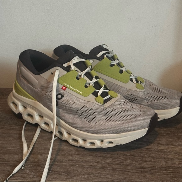 On Running Cloudstratus 3 Pear Ivory 3WD30122143 Women’s 8.5 Cloud Sneaker Shoe - Picture 14 of 14